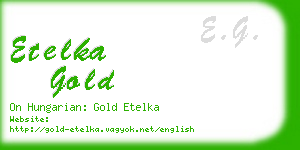 etelka gold business card